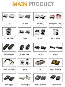 高品质16p防水USB C母连接器IPX7立式SMT型USB防水母连接器 - Product Image 4