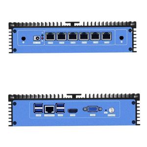 OEM-Industrie computer PC mit Intel Core I7 6500U Dual Core 2,5 GHz 6 Lan I211 Win10 Embedded Computer auf Lager