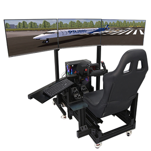 aluminio Simulador de cabina de carreras asiento coche conducción simulador de carreras juego de cabina simulador de carreras - Product Image 1