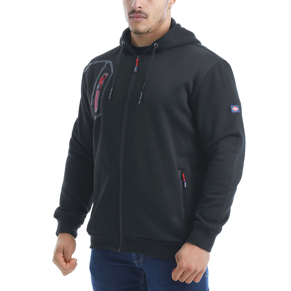 Zip Through Bonded Fleece Sweat Jacket Slim Cinch Softshell Jacket 5