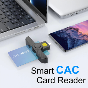 Lettore di Smart Card portatile tipo-C lettore di schede USB lettore ID CAC per SIM Chip ID Card per il governo ID ActivClient AKO - Product Image 2