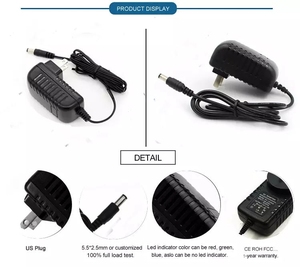 <strong>UL</strong> CE CB Universal <strong>Adaptor</strong> Us/eu/uk/au Plug Ac Dc 12v <strong>1a</strong> Ma Power Supply Adapter - Product Image 3