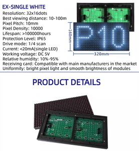 Singolo colore P10 DIP modulo LED esterno schermo a LED rosso pannello pubblicitario SMD chip per Display di benvenuto esterno pannello LED - Product Image 5