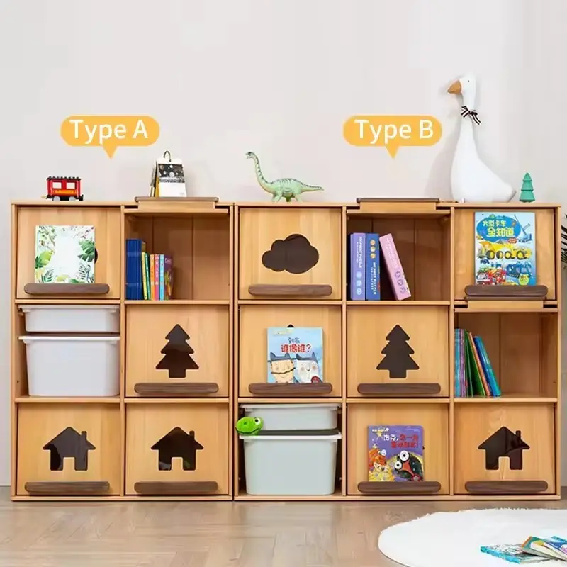 Daddytree, деревянный книжный шкаф, деревянные детские шкафы, стеллаж для хранения детских игрушек
