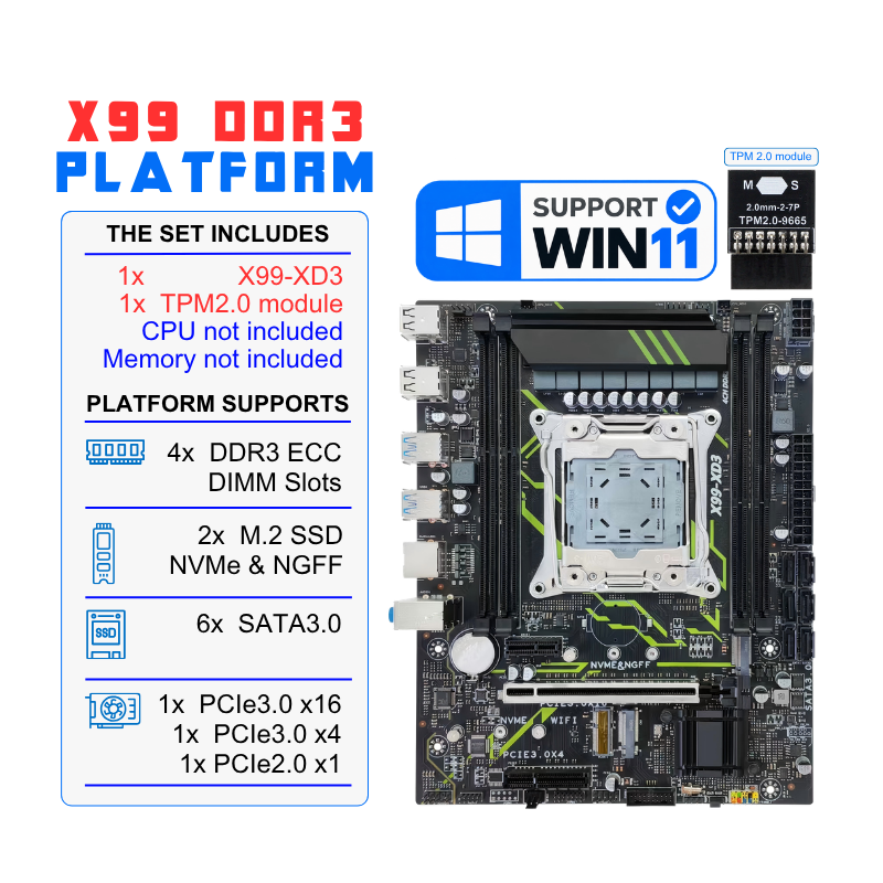 X99-XD3 + TPM2.0