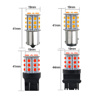 חדש p21/5w 1156 bay15d 1157 bay15d 7440 7443 33smd המכונית 3030 נורות הוביל להפוך אות אור 12v בלם מנורות חניה הפוך