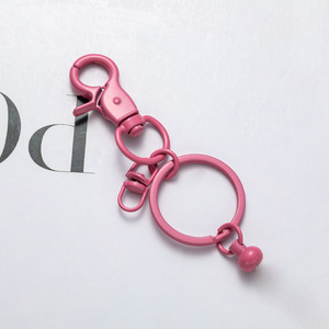มาใหม่ DIY พวงกุญแจเปล่าพวงกุญแจลูกปัดโลหะพวงกุญแจ DIY ลูกปัด Claw สลักลูปพวงกุญแจลูกปัดพวงกุญแจบาร์ - Product Image 2