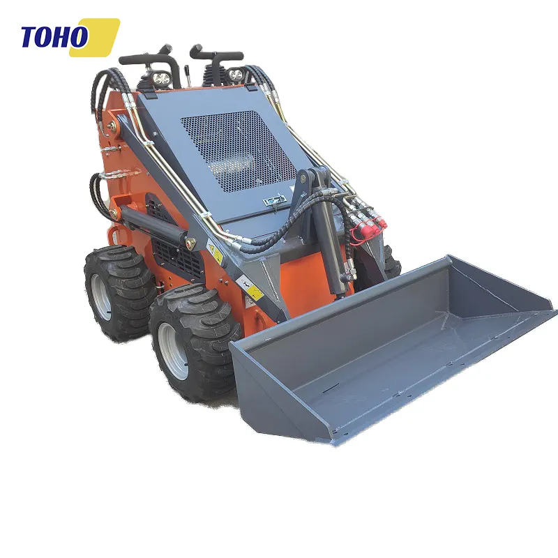 TOHO 1.0 टन मिनी Skidsteer स्किड स्टीयर लोडर के साथ बहु समारोह लगाव