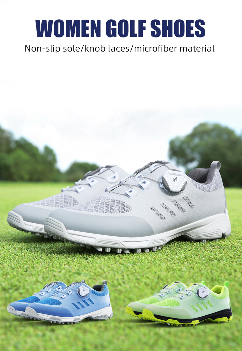 PGM XZ227 wholesale trendy golf shoe China grey ladies youth golf shoes