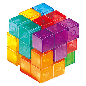 Kids Magnetic 3D Puzzle Cubes Magic Building Blocks Set Intelligence Developing and Stress Relief Fidget <strong>Toys</strong> for Children - Product Image 1