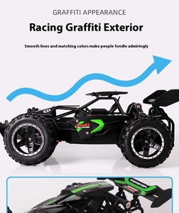 1:18 yüksek hızlı yarış RC Model araba 2.4G uzaktan kumanda rekabetçi 15 km/h hız acemi dostu sürüklenen sınır ötesi modeli - Product Image 5