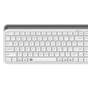 FD K912T Teclado inalámbrico multidispositivo con retroiluminación LED Compatible con Windows macOS PadOS Android Chrome OS BT5.0 Compact para PC - Product Image 1