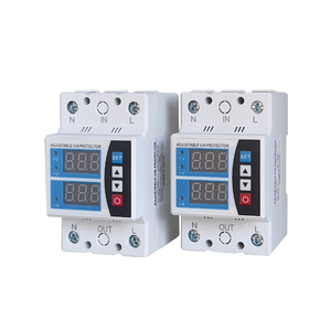 Protector de corriente de sobre y bajo voltaje 220 63A 80A 100A V voltaje de protector VA ajustable - Product Image 1