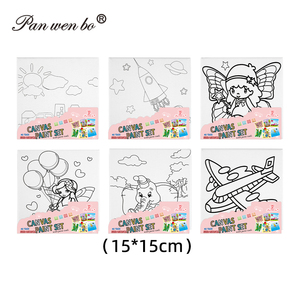 Panwenbo alta calidad 6 patrones diferentes lienzo predibujado con pintura enmarcada y lienzo SIP para adultos lienzo estirado - Product Image 3