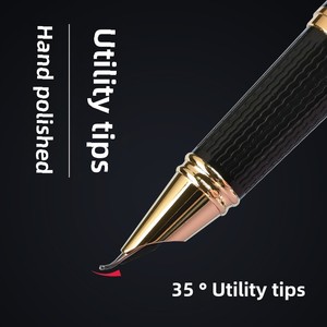 Delaiwen 9122 el işi kaligrafi seti Bent Nib paslanmaz çelik düzenli koşu komut için dolma kalem 0.5mm yazma genişliği - Product Image 4