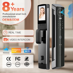 Hot Selling <strong>Security</strong> Camera Door Lock Combines Fingerprint Recognition Wishome App Card Induction <strong>Code</strong> and Key Unlocking - Product Image 3