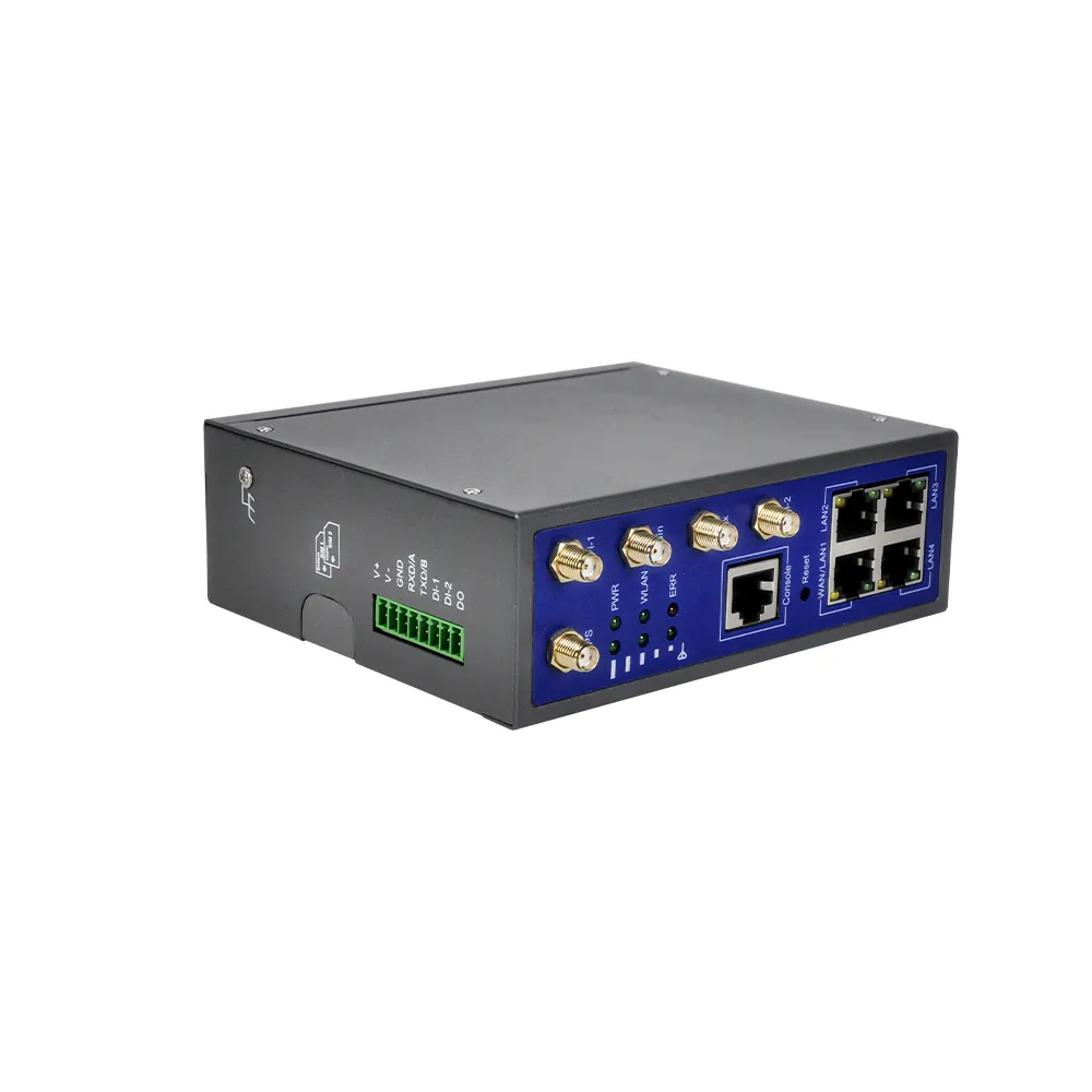 WLINK G510 (América do Norte) Roteador Industrial Gigabit 4G Dual SIM Dual Band 2.4G 5.8G RS232 RS485 IoT Gateway Roteador LTE