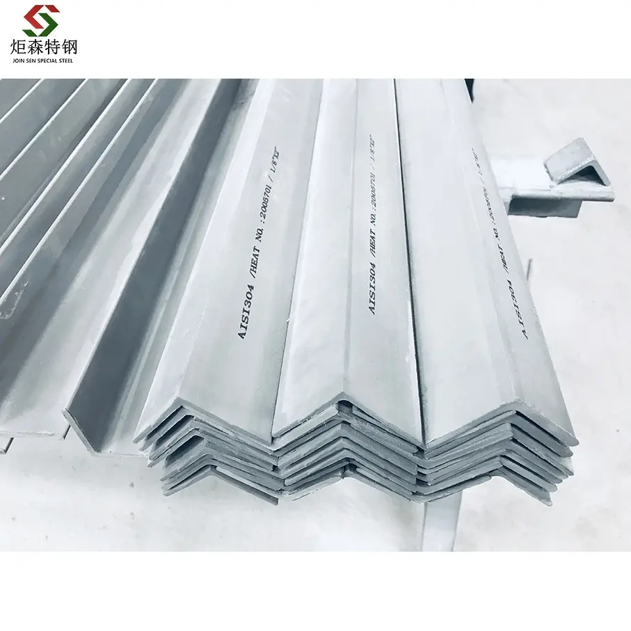 Sandblasting 316L Stainless Steel Angle Bar Size 2"x2"x1/8" accorting to ASTM A276&A484