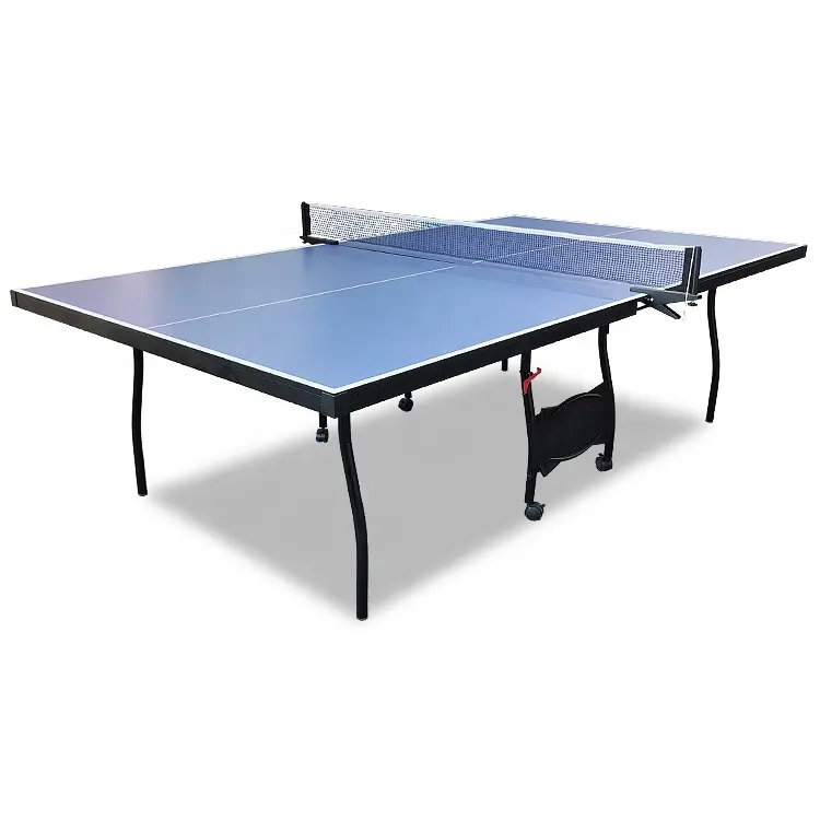 SZX estándar de 2740mm tamaño plegable cubierta mesa de tenis de mesa extraíble con ruedas para la venta