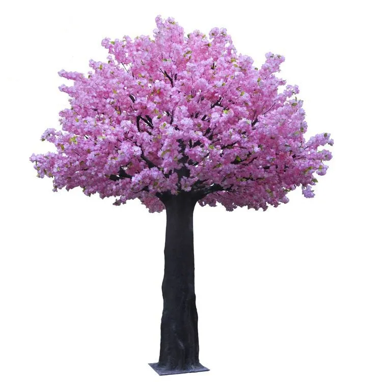 Arbre à fleurs de cerisier artificiel pour extérieur, intérieur, rose, blanc, Sakura, 10 pieds de hauteur, pour décoration d'événements de mariage