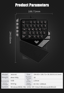 For AULA K2 Single Mobile Robot Game <strong>Keyboard</strong> Gungod Throne Mobile Game <strong>Notebook</strong> <strong>Keyboard</strong> Eating Chicken <strong>Keyboard</strong> - Product Image 6