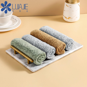 Niaona süper emici mikrofiber mutfak bulaşık bezi kurutmak için kuru ev havlusu temizlik için yapışmaz yağ paçavra