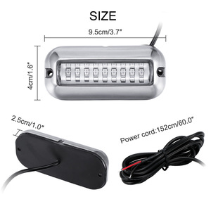 Boat Navigation Light 27LED Underwater Pontoon Marine Boat <strong>Transom</strong> Light <strong>LED</strong> Ship Beam Light - Product Image 3