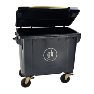 Plastik çöp kutusu üretici 240 Litre çöp konteyneri açık çöp tenekesi dikdörtgen çöp bidonları arabalar için 240L 2 yıl HDPE - Product Image 6