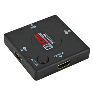 3 puertos Switch HDMI Splitter Switch sin control remoto 4K 3 en 1 Puerto de salida Hub Mini HDMI Switch Hub.