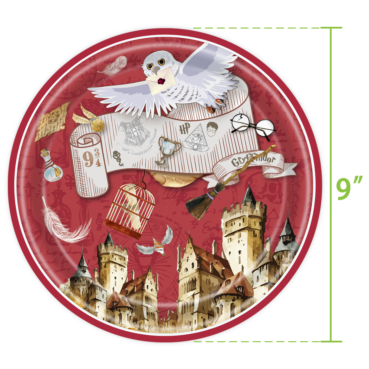 24pcs 9in plates