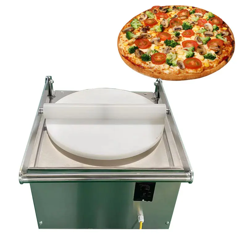 Modelo de escritorio Roti Maker masa prensado Pizza que hace la máquina eléctrica automática Pizza Base Maker Presser Machine