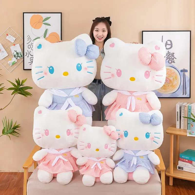 55CM Kawaii juguetes de peluche Anime imagen de dibujos animados lindo muñeco de peluche decoración de la habitación niñas de peluche cumpleaños regalo de Navidad