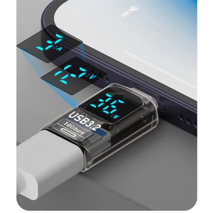 จอแสดงผลดิจิตอลอะแดปเตอร์ USB3.2เป็น Type C ชาร์จได้อย่างรวดเร็วตัวแปลงการถ่ายโอนข้อมูลตัวผู้ไปยังตัวเมียอะแดปเตอร์ USB สำหรับพีซีแล็ปท็อป - Product Image 6