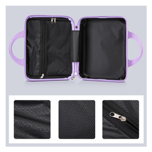 Pequena Mala Retro Mala Pequena Mala Mulheres 14 Polegadas Maquiagem Case saco de higiene <span class=keywords><strong>make</strong></span> <span class=keywords><strong>up</strong></span> bag sacos cosméticos casos
