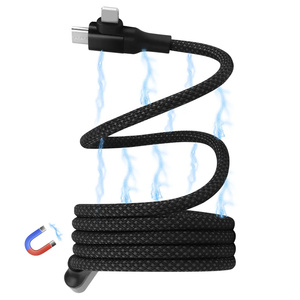 Android Dual <strong>Input</strong> TYPE-C 4 in 1 <strong>Data</strong> Cable Magnetic Fast Charging for All Smart Phone - Product Image 1