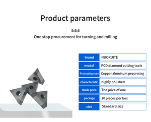 <strong>Pcd</strong> TNMG160404 Cutting Tools Aluminum Processing Cnc Machine <strong>Cutter</strong> Turning Inserts - Product Image 5