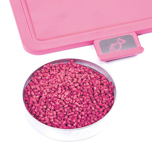 เม็ดสีพลาสติกสีชมพูมาสเตอร์แบทช์สำหรับถุงช้อปปิ้งน่ารักและผลิตภัณฑ์พลาสติกส่วนบุคคลรองรับบริการตัวอย่างฟรี - Product Image 3