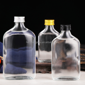 Bán Buôn Rỗng Rõ Ràng Vuông Phẳng Chai Thủy Tinh 100Ml 200Ml 350Ml 500Ml Với Nhôm Cap Cho Lạnh <span class=keywords><strong>Brew</strong></span> Cà Phê Rượu Vang Nước Trái Cây - Product Image 6