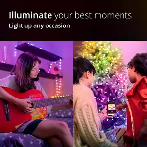スマートLEDストリングライト (音楽同期 & アプリコントロール付き)-クリスマス、ハロウィーン、結婚式、パーティー、ホーム用装飾照明 - Product Image 5