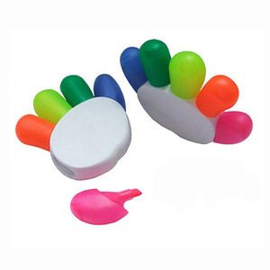 4 trong 1 đa chức năng <span class=keywords><strong>Highlighter</strong></span> Pen Pocket khuyến mại Snowman Shaped huỳnh quang bút với bàn chải bàn phím - Product Image 3