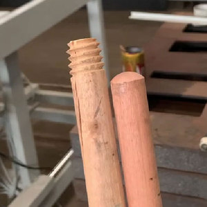 PM2250 varilla de madera automática hilo formando mango cortador tornillo escoba palo que hace la máquina para la venta - Product Image 4