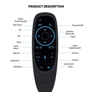 Kablosuz uzaktan Six bts 2.4G USB hava fare G10S ses uzaktan kumanda altı eksenli jiroskop hava fare ile G10S PRO BT - Product Image 5