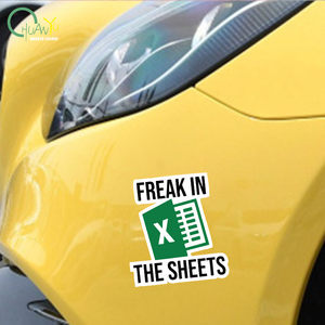 Pegatinas Reflectantes Impermeables para Oficina, Software de Procesamiento de Datos Excel, Hoja de Cálculo PARA EL Cuerpo, Pegatinas PARA EL Coche, Uso en Motocicleta - Product Image 6