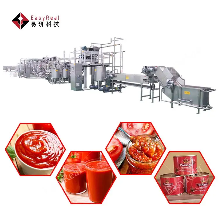 छोटे क्षमता टमाटर उत्पादन संयंत्र लाइन बोतलबंद टमाटर केचप प्रसंस्करण मशीन चीन में किए गए