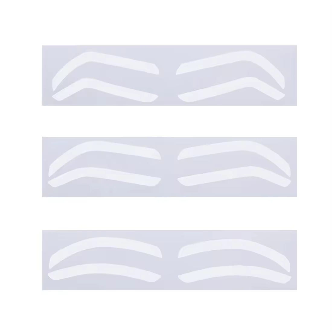 3 formes de sourcils