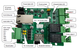 Ethernet TCP/IP a 2CH convertitore Wiegand con 2 relè e 2 ingressi IOT Controller Board - Product Image 6