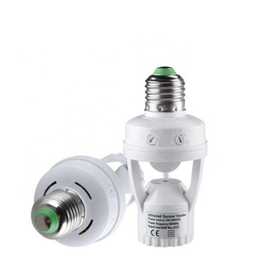 110V-220V Индукционная розетка 360 градусов PIR датчик движения Светодиодная E27 лампа с регулировкой времени задержки Регулируемый переключатель преобразователь - Product Image 1