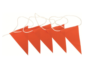 Special Design Orange Color Warning Safety <strong>Bunting</strong> <strong>Flag</strong>