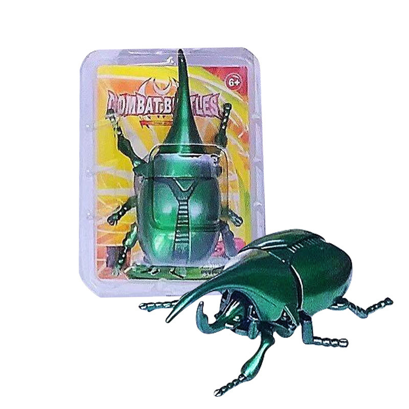 Simulated crawling beetle-green