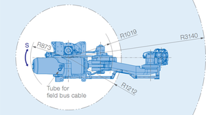 6-осевая Роботизированная рука YASKAWA GP200R, погрузочно-разгрузочный робот, полезная нагрузка 200 кг, дальность действия 3140 мм с роботизированным захватом для обработки